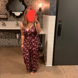 Abercrombie & Fitch Jumpsuit Red Floral